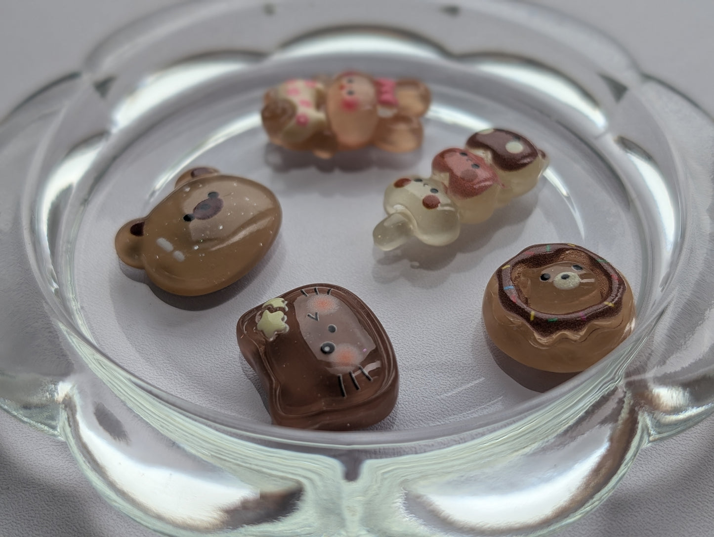 Mixed ice brown kawaii style (pack of 5)
