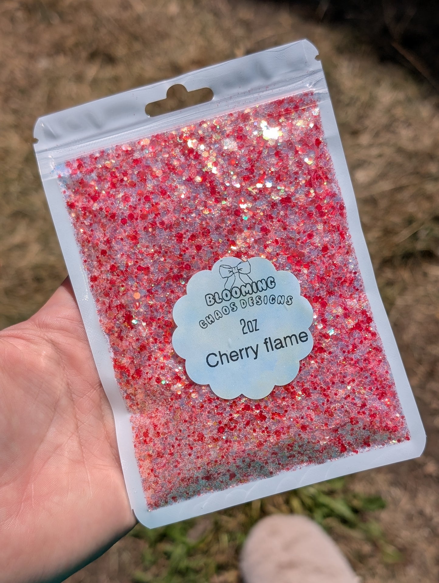 Cherry flame - Chunky Glitter mix