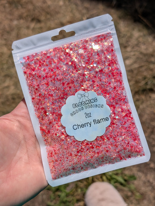Cherry flame - Chunky Glitter mix