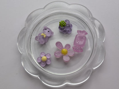 Mixed ice purple kawaii style (pack of 5)