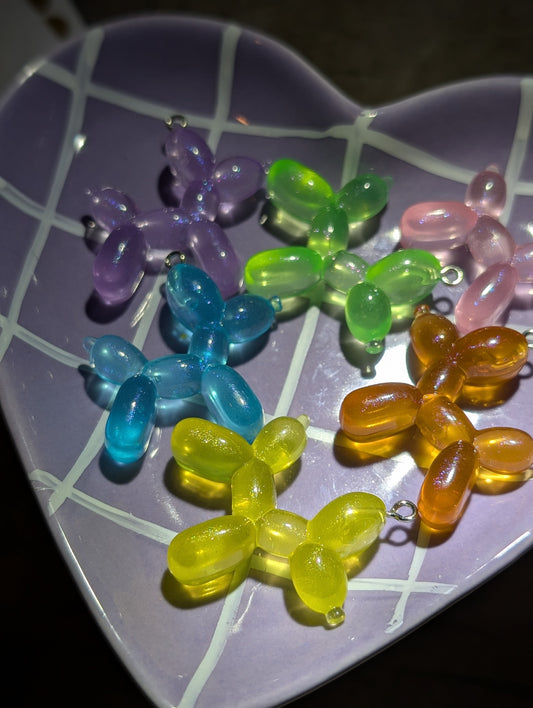 Glow in the dark balloon dogs