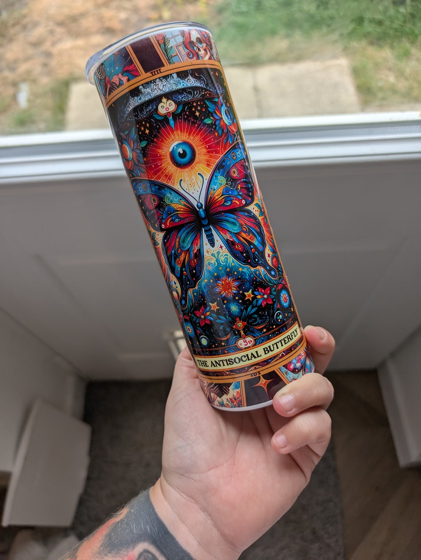 Antisocial butterfly style 20oz Tumbler
