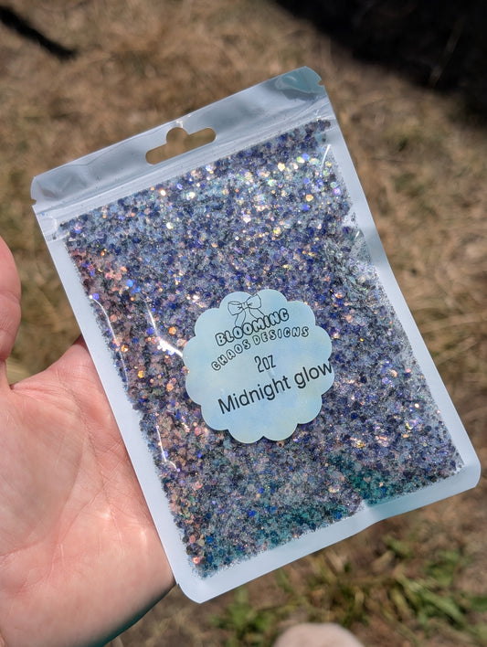 Midnight glow - Chunky Glitter mix