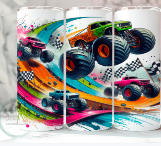 Monster truck 20oz Tumbler
