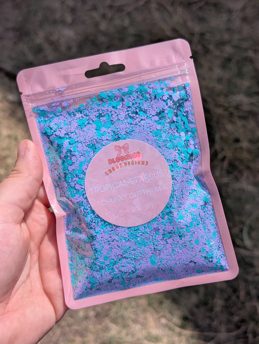 Tropical stardust - Chunky Glitter mix