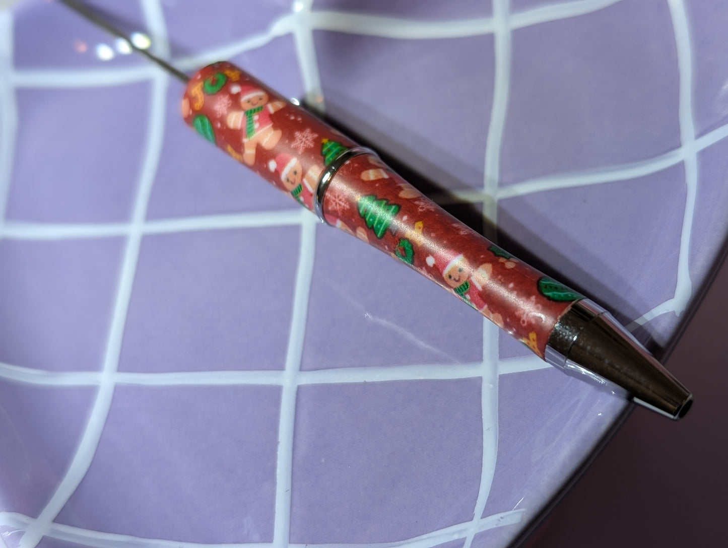 Beadable pen - Christmas