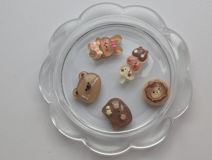 Mixed ice brown kawaii style (pack of 5)