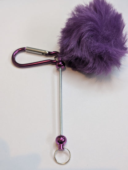 Beadable keyring
