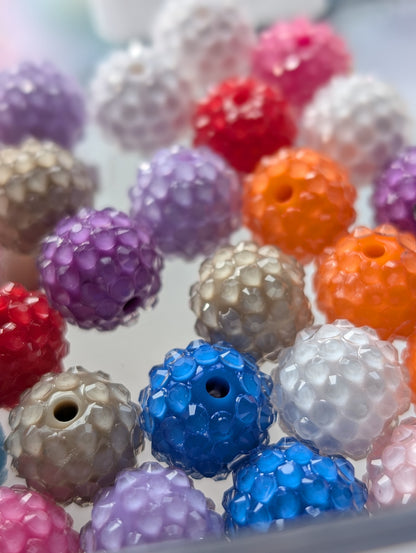16mm colourful beads (10 pack)