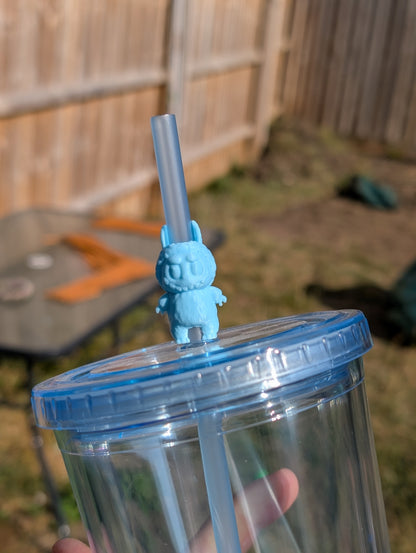 Little monster straw topper