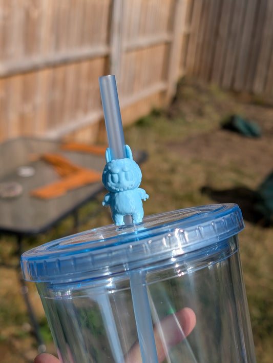 Little monster straw topper